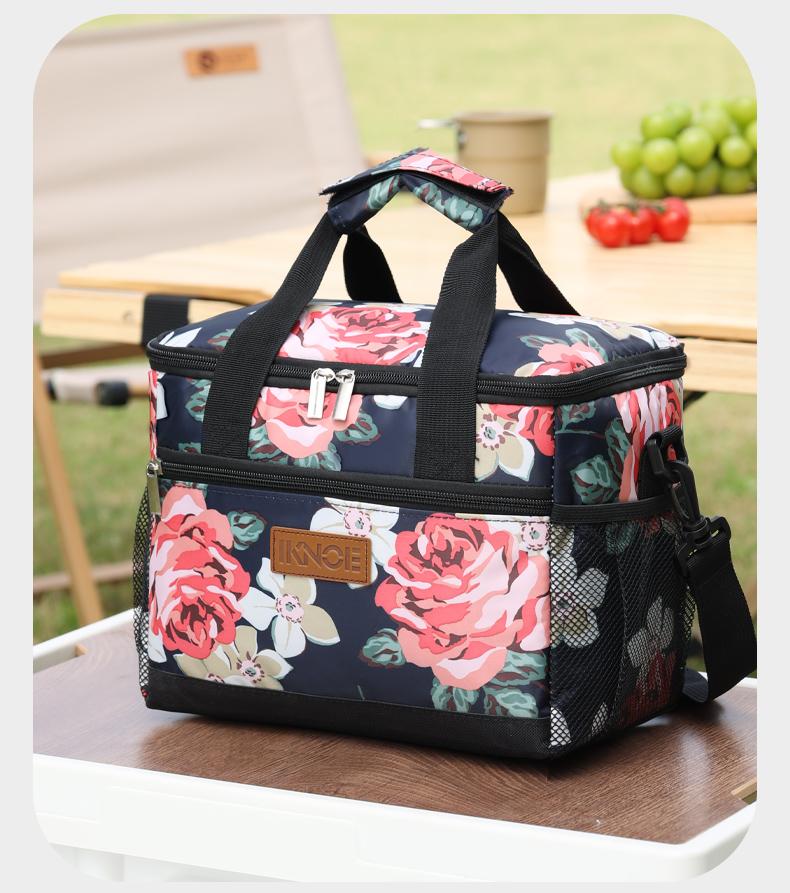 Lunch Box for Women Men,Reusable Insulated Lunch Tote,Large Leakproof Cute Lunch Cooler with High Capacity for Work,Picnic,Camping,Thermal Bag Travel Essentials