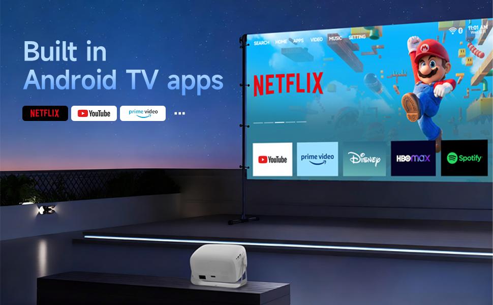 X4 Projector Upgraded 500ANSI 4K Video Source Android 11 Dual WiFi6 BT5.2 1920x1080P Mini Portable Home Cinema Outdoor 2025 New X4 Projector Upgraded 500ANSI 4K Video Source Android 11 Dual WiFi6 BT5.2 1920x1080P Mini Portable Home Cinema Outdoor 2025 New