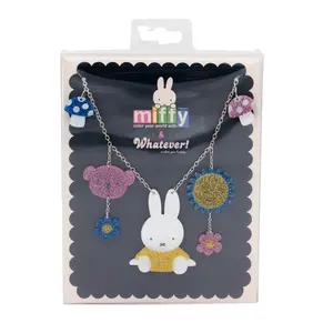 Whatever Makes You Happy Miffy Sun, Shroom & Bear Acrylic Necklace