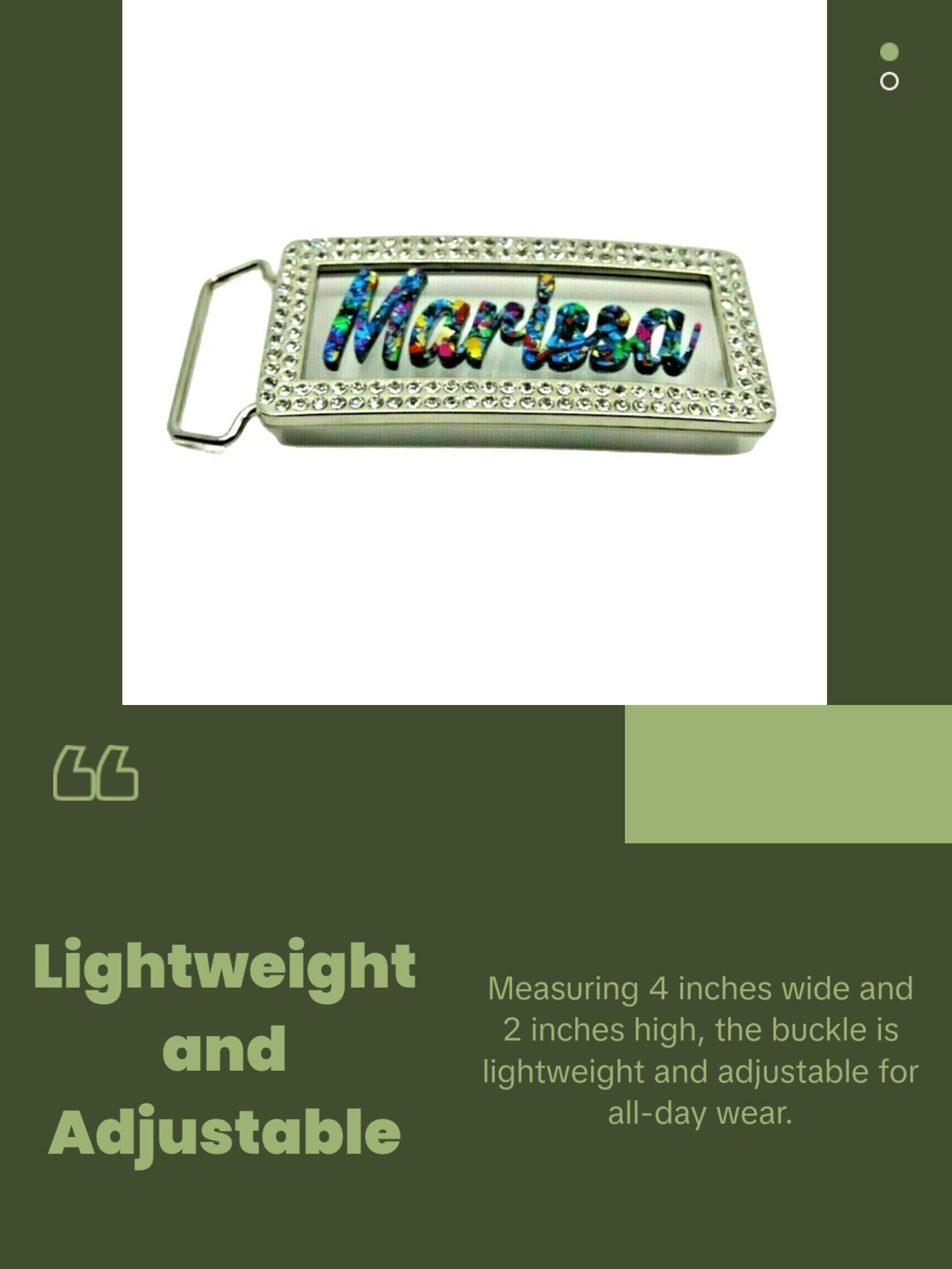 Adjustable Custom Belt Buckle – Personalized Laser Engraved Bling Rhinestone Nameplate, Hip Hop Fashion Accessory, Any Name or Word