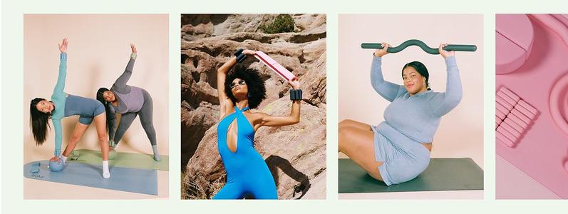 Bala Beam - 36" Ergonomic Strength Training Bar with Soft Silicone Coating Yoga Equipment Workout Bands