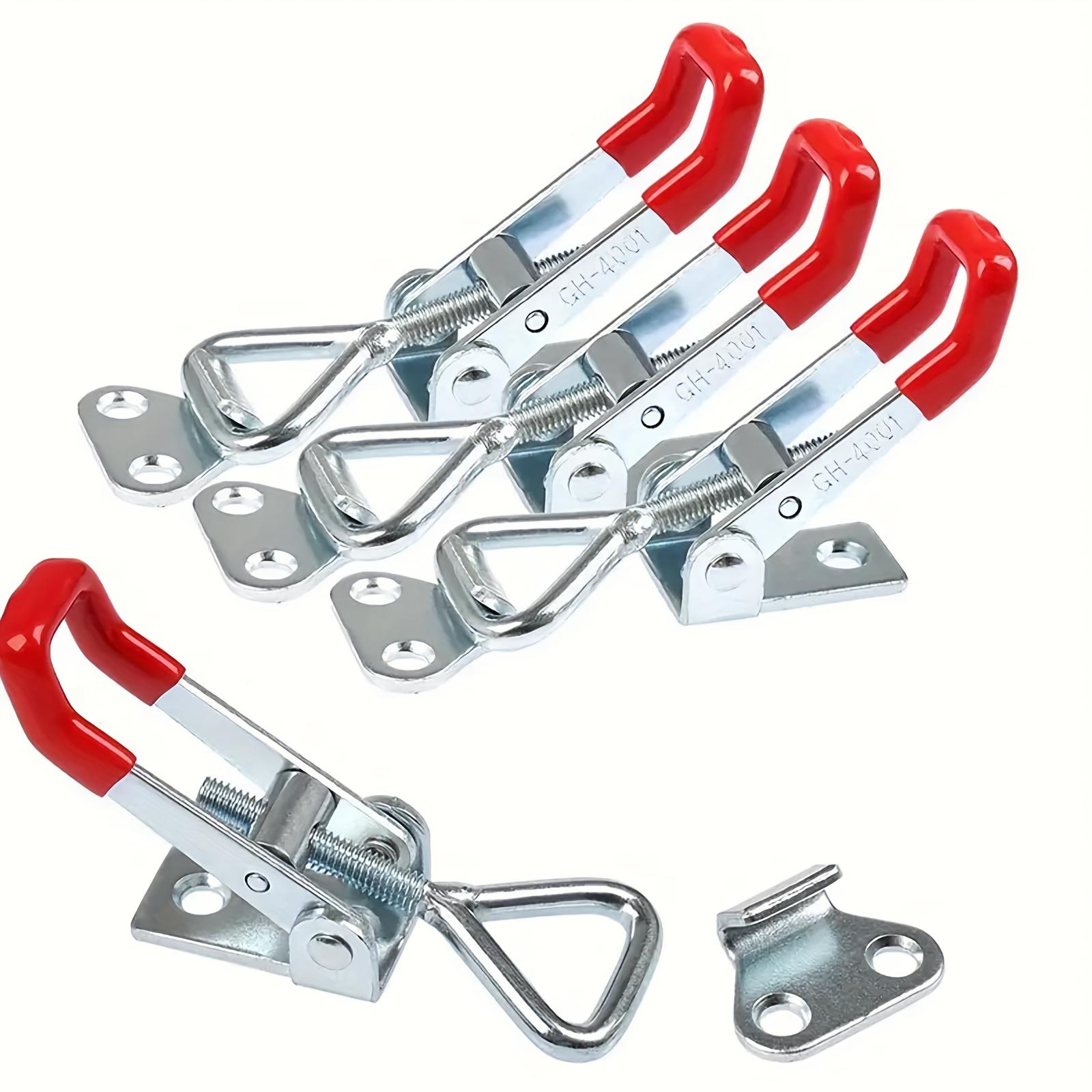 Industrial Strength Toggle Latch Clamps Set of 4 Adjustable 330 Lbs Load for Covers Toolboxes Smoke Proof Design