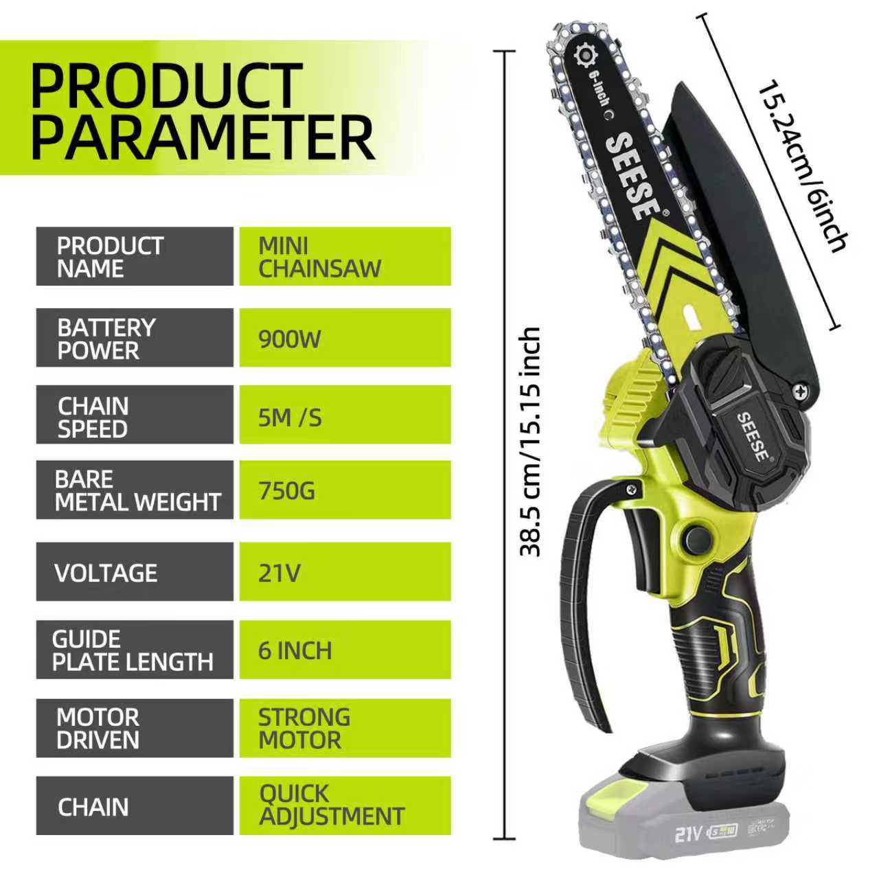 SEESE Brushless Mini ChainSaw - Portable Electric Cordless Saw for Wood Cutting, Batteries (2000mAh) ,Pruning, Gardening, Camping - Suitable for Seniors, Women SEESE Brushless Mini ChainSaw - Portable Electric Cordless Saw for Wood Cutting, Batteries (2000mAh) ,Pruning, Gardening, Camping - Suitable for Seniors, Women