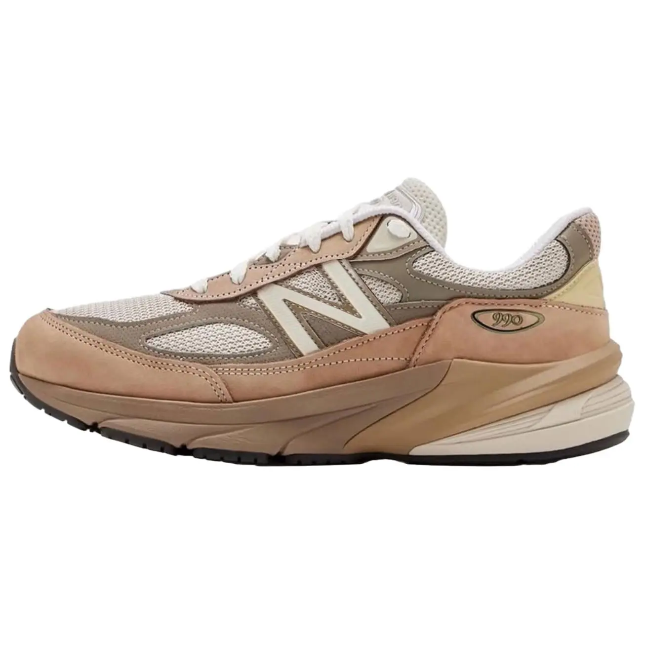 Teddy Santis x New Balance 990v6 Made in USA 'Driftwood Timberwolf' Premium Sneakers, Casual Trainers with Street Style, Artistic Design, Cushioned Sole
