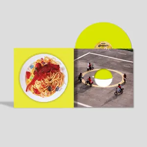 Le Sserafim - 1st Single Album "SPAGHETTI"  [12-INCH SINGLE VINYL RECORD] Colored Vinyl, Ltd Ed, Yellow, Photos, Poster, Stickers