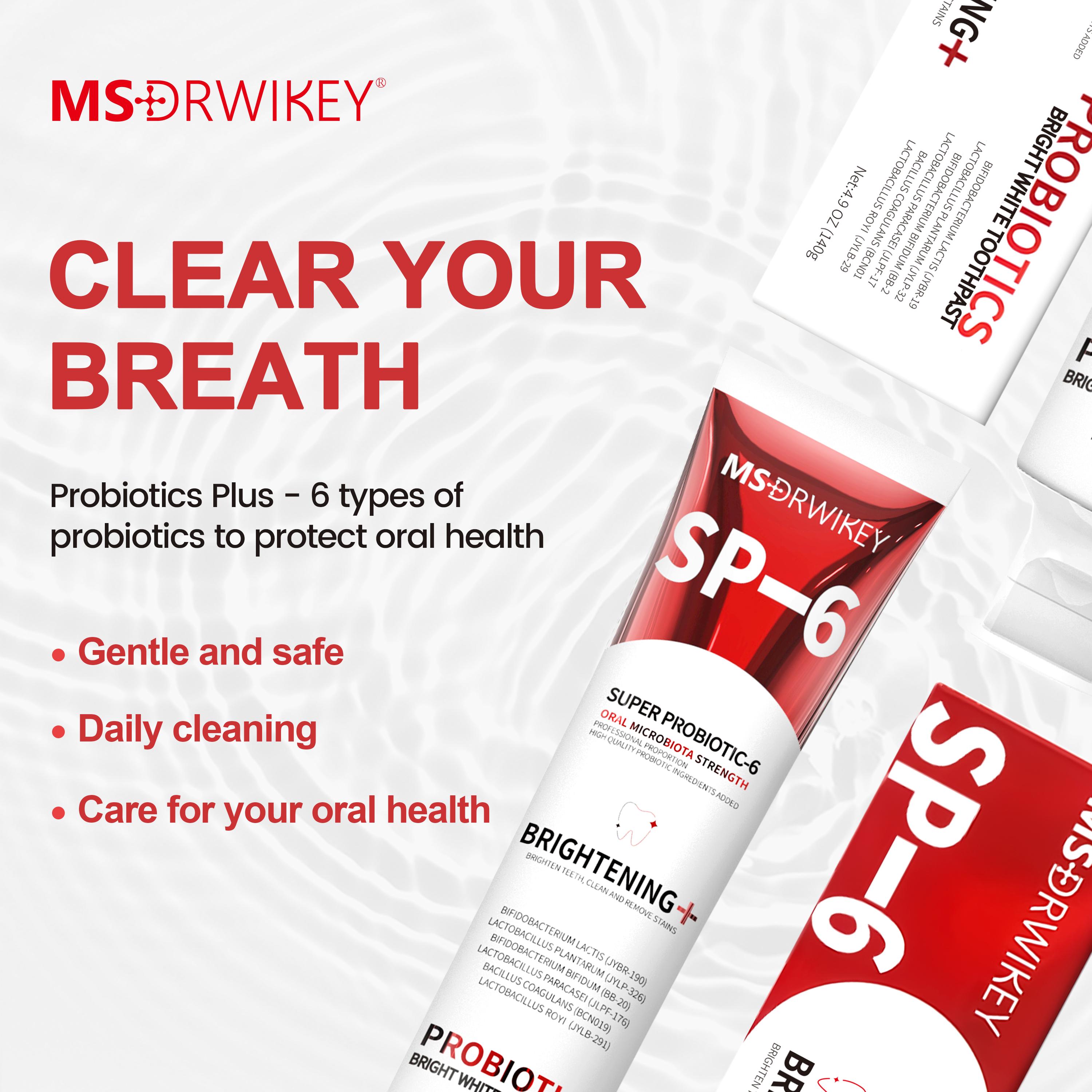 CEELIKE｜MSDRWIKEY Oral Care Set | SP-6, Hydroxyapatite & 7-Pro Toothpaste + Probiotic Spray | Enamel Repair & Fresh Breath