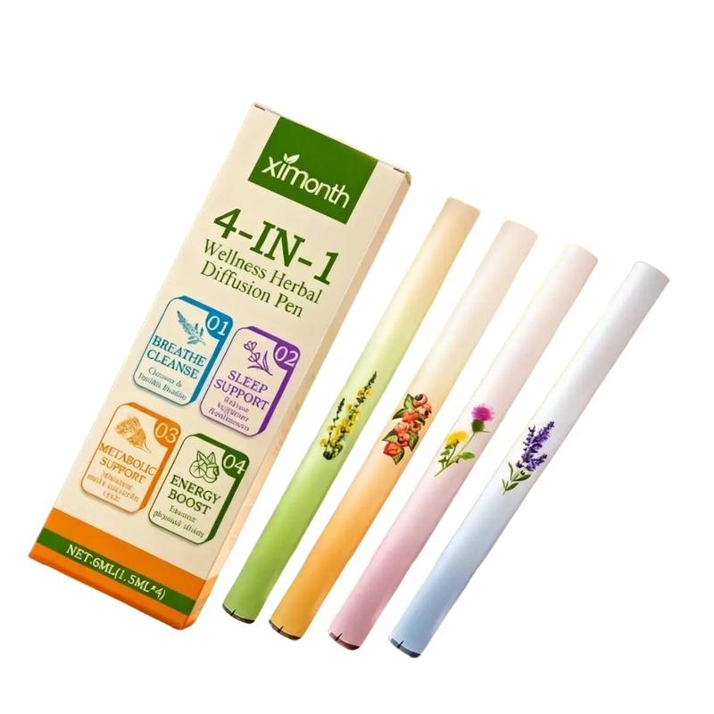 Ximonth 4 In 1 Herbal Stick Set 4x1.5ML Natural Wellness Inhalers ...