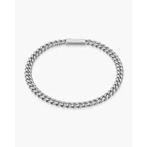 Women's Cuban Link Bracelet 5mm - Silver