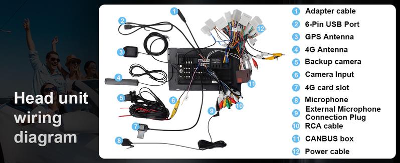 Android 13 Car Radio Stereo 8 inch Touch Screen with USB-C for Chevy Silverado GMC Sierra Yukon Buick with Wireless CarPlay & Android Auto