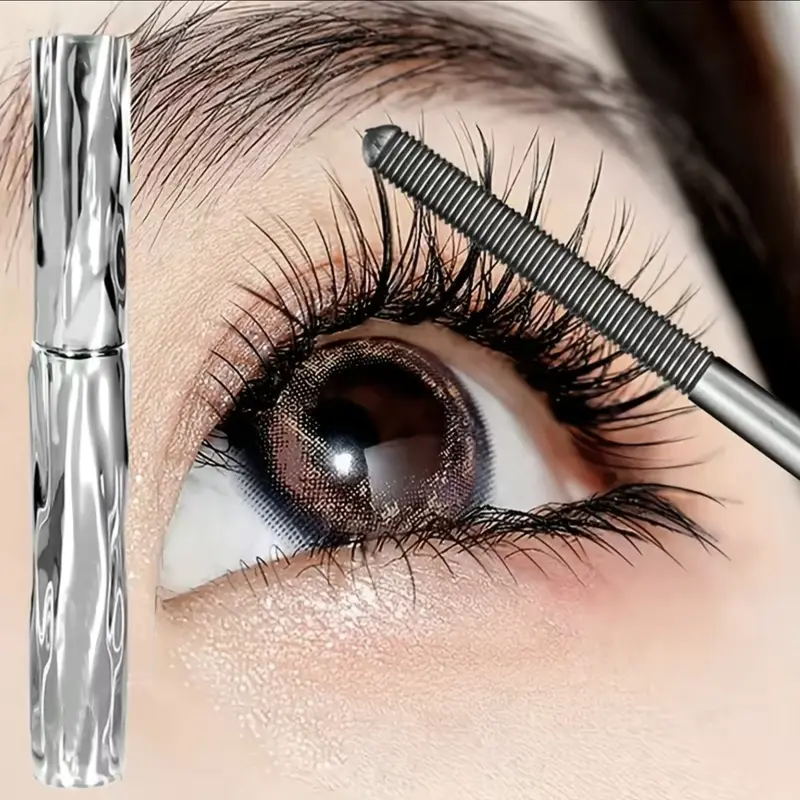 Waterproof Quick-Drying Curling Mascara with Free Eyelash Curler - Intense Volume Length Smudge-Proof Long-Lasting Clump-Free Nourishing Ingredients for All Lash Types Girl's Favorite Christmas Gift