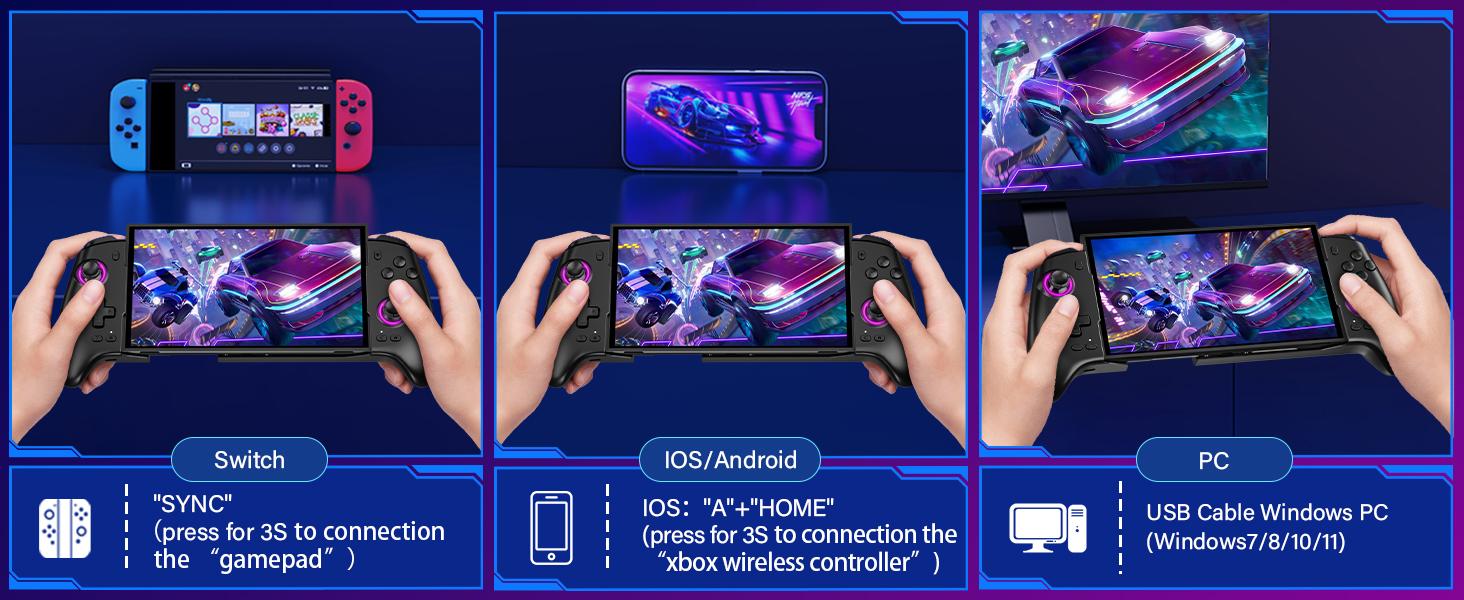 Wireless Pro Controller for Switch Switch 2 OLED with RGB Lights, Programmable Macros, Dual Vibration, Turbo Wake Up, Gaming Controller Gift for Gamers