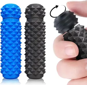 Pain Fidget Toys for Adults: Rotating Spiky Grippie for Sensory Input - Pain Stim Fidget Toys for Anxiety ADHD Autism Office Travel Classroom - Novelty Gifts Easter Basket Stuffers (2 Pack)