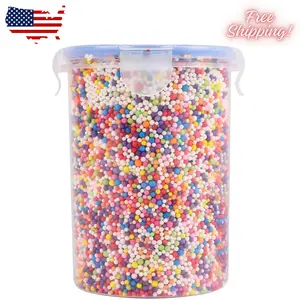 80000 Pieces Foam Balls Slime Supplies Colorful Foam Beads 2-3mm