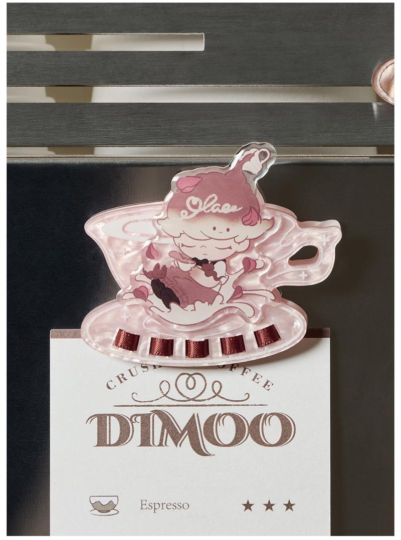 POP MART DIMOO Crush On Coffee Series-Acrylic Fridge Magnet Clip Blind Box