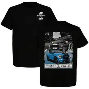 Shelby F-150 Supercharged Truck T-Shirt – 700HP Performance Pickup Graphic Tee, American Muscle Truck Shirt, Unisex Cotton Top Gift for Ford & Car Enthusiasts