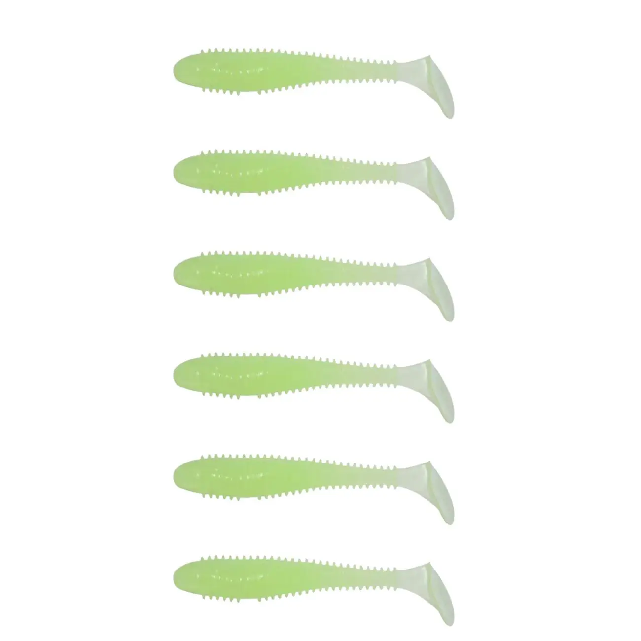 Big Griff’s bait. (3inch) 6 pack go glow (glow in the dark)