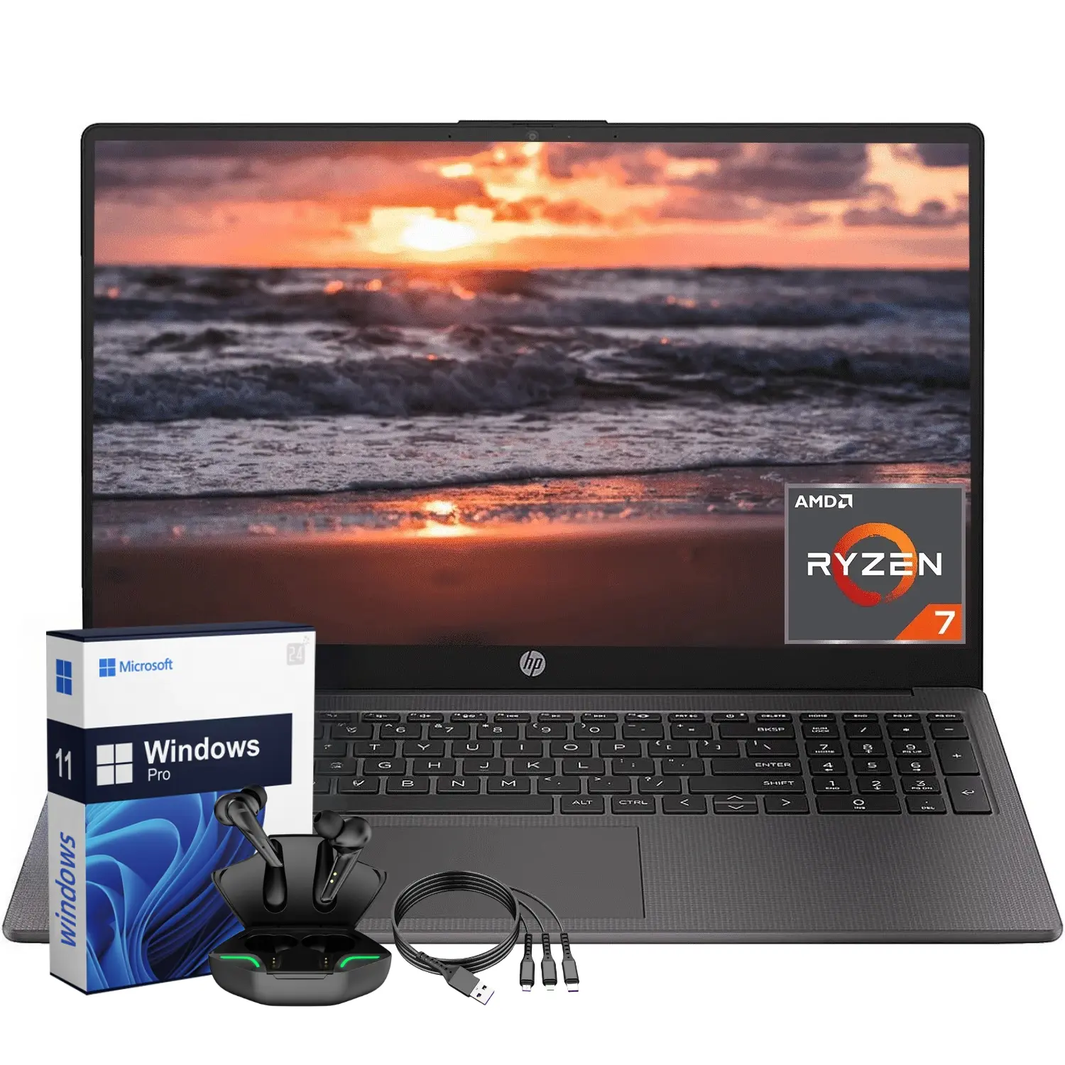 hp 255 g10 ryzen 7 7730u laptop (16 gb ram, 512 gb ssd) - TikTok Shop