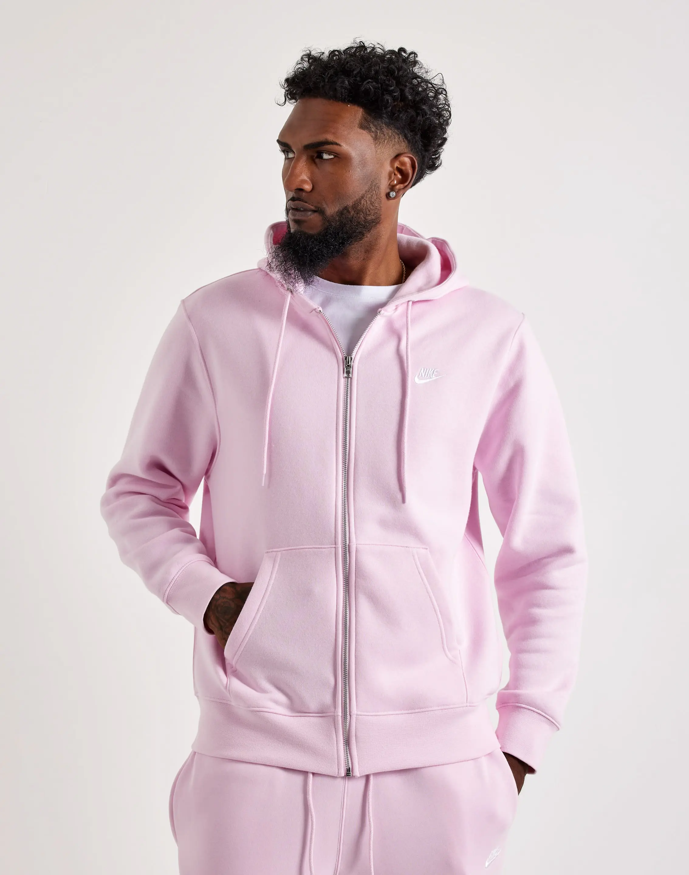 Mens Nike Club Full-Zip Fleece Hoodie