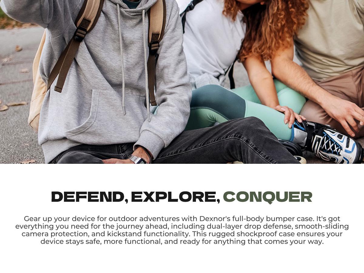 Dexnor for Samsung Galaxy S25 FE Case with Upgraded Slide Camera Cover & 2 Front Frames & Built-in Screen Protector & Kickstand, Heavy-Duty Rugged Case Full-Body Protective Cover(2025) Dexnor for Samsung Galaxy S25 FE Case with Upgraded Slide Camera Cover & 2 Front Frames & Built-in Screen Protector & Kickstand, Heavy-Duty Rugged Case Full-Body Protective Cover(2025)