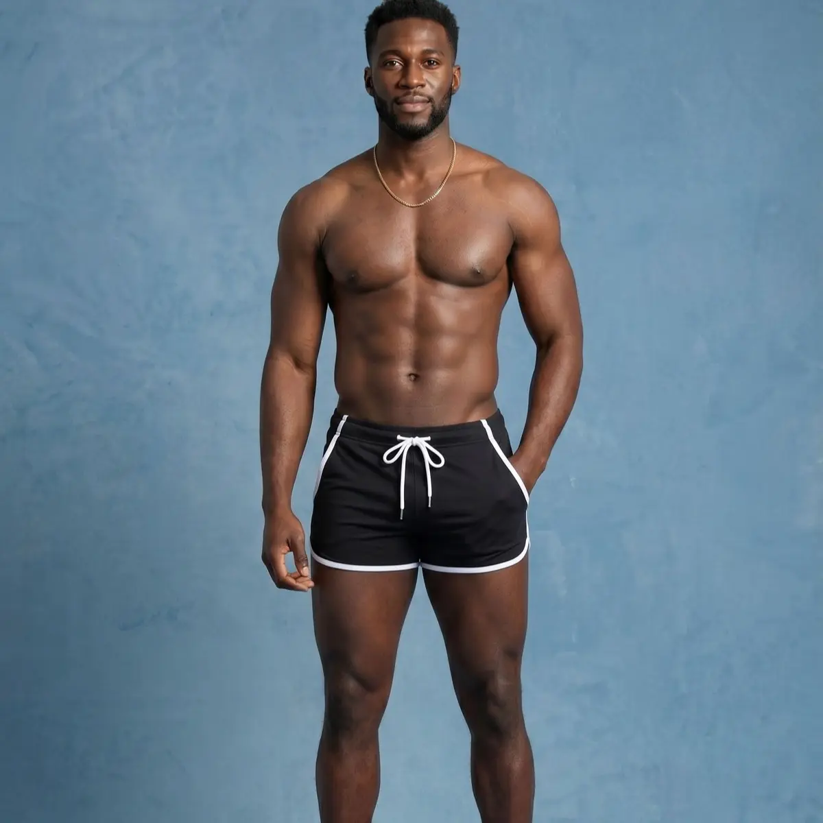 Men's Quick-Dry Sport Mesh Lightweight Performance Shorts - 3-Inch Inseam, V-Cut Sides, Elastic Waistband, 2 Side Pockets, 100% Polyester, Breathable, Pocketed Running Training Shorts, Men's Clothing, for Running, Casual Wear