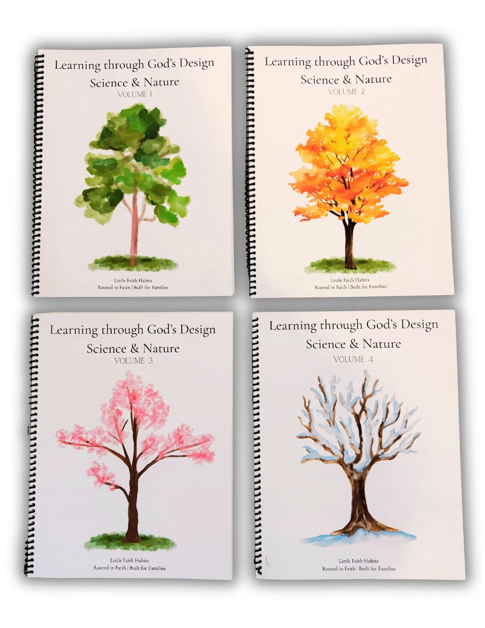 Christian Science & Nature Homeschool Curriculum Bundle | Faith-Based Unit Studies for Kids | Learning Through God’s Design Volumes 1-4