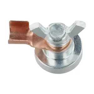 Magnetic Welding Ground Clamp for Secure & Fast Grounding on Smooth Metal Surfaces – Compatible with Flat or Curved Areas, Ideal for Welding Tables, Railings, Pillars – Iron Build, Silver Finish – 1 or 2pcs IncludedSurfozeSurfoze