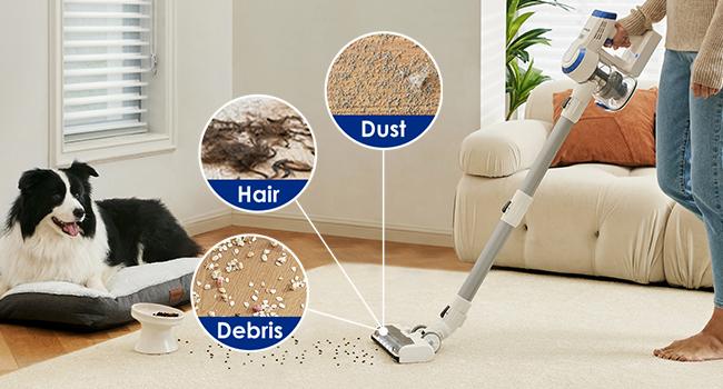 Tineco A10 Essentials Cordless Stick Vacuum Cleaner, Lightweight and Quiet, Powerful Suction, Converts to Handheld Vacuum with Attachments, Wall-Mounted Dock