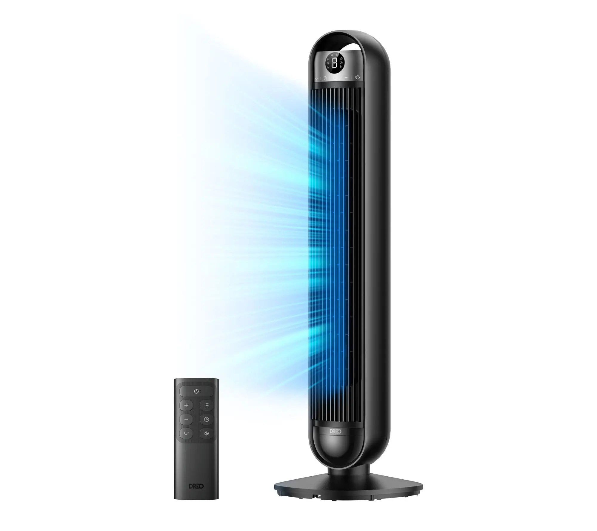 DREO 36" Tower Fan 8-Speed DC Motor 25dB Quite with Remote
