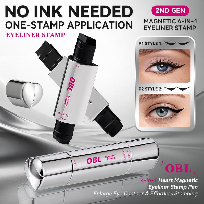 Rotating Winged Eyeliner Stamp Pen, Dual-Head Design for Precise Cat Eye & Winged Liner, Waterproof Smudge-Proof Quick-Drying Formula, Long-Lasting Makeup for Busy Mornings &Perfect Valentine’s Day Gift for Easy Cat Eye