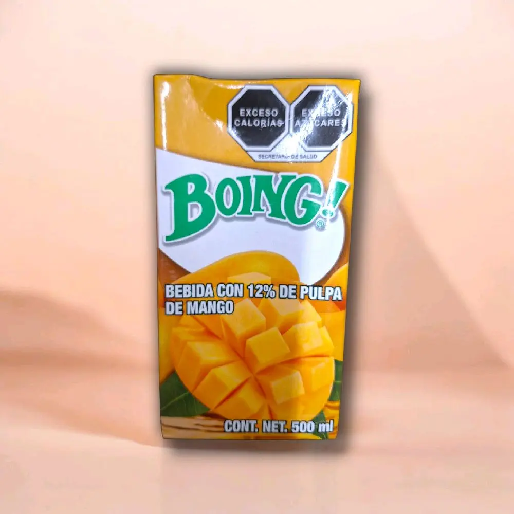 Boing Mango Flavor Fruit Beverage, 6-Pack (500ml Each)
