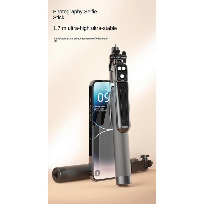 MEUYAG 170cm 360° rotation Selfie Stick with Wireless Bluetooth Extended Tripod with Remote Shutter for Android ios smartphone