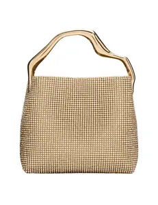 PRE-ORDER-Cult Gaia Solene Mini Rhinestone Bag in Sand Dollar