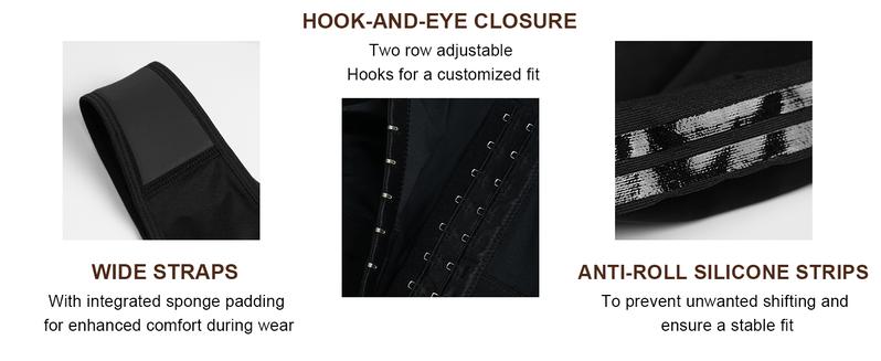 SHAPERX Fajas Colombianas for Women Tummy Control Full Body Shapewear Curve Enhancing with Zipper Crotch