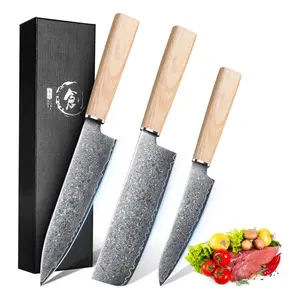 ROCOCO Chef Knife Set - Utility Paring Knives Sharp Gyuto Meat Cleaver for Home Kitchen Gift Idea