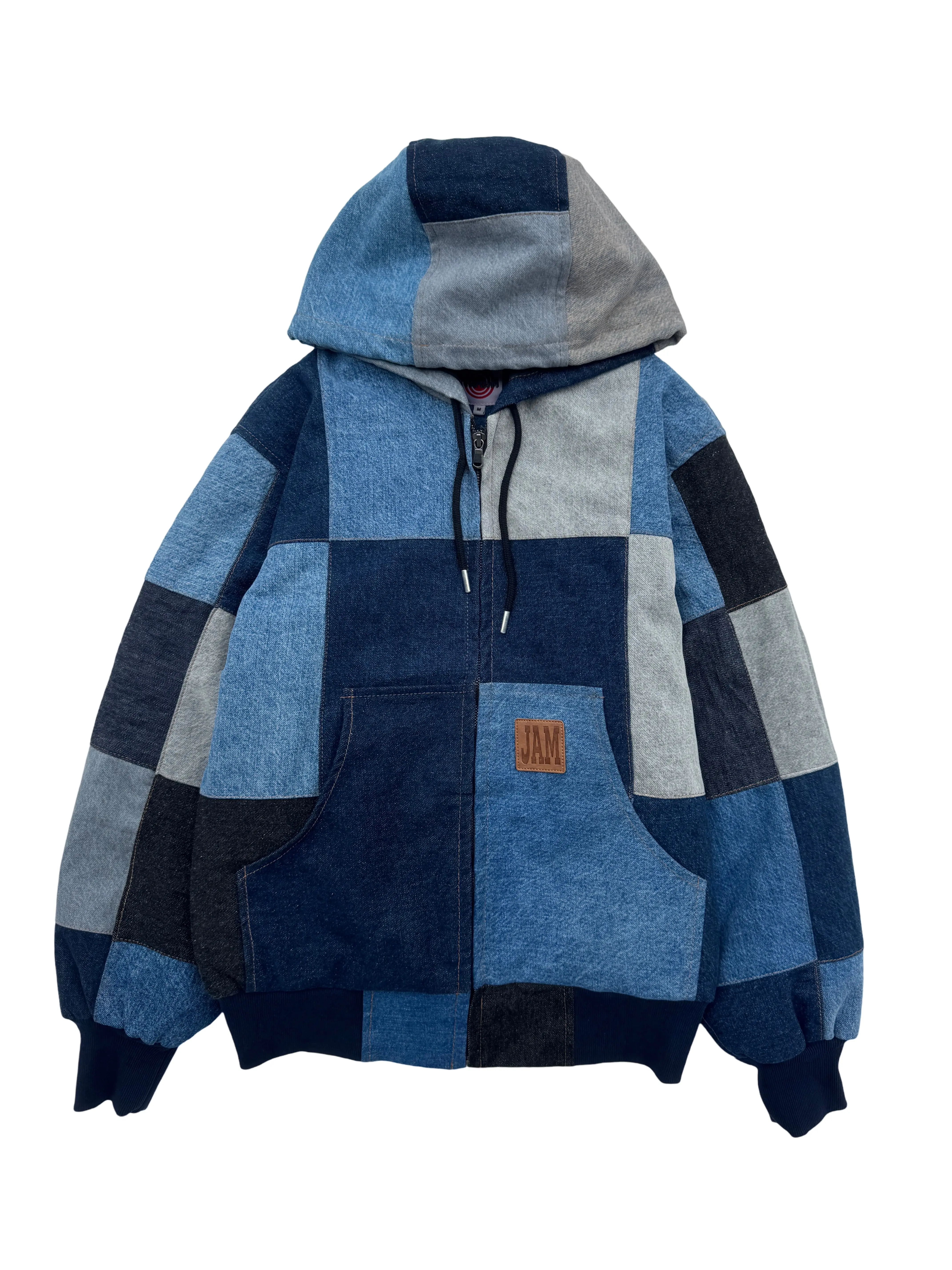 "THE JOAT” Denim Reworked Patchwork Coat Hoodies Streetwear Hoodie Jackets