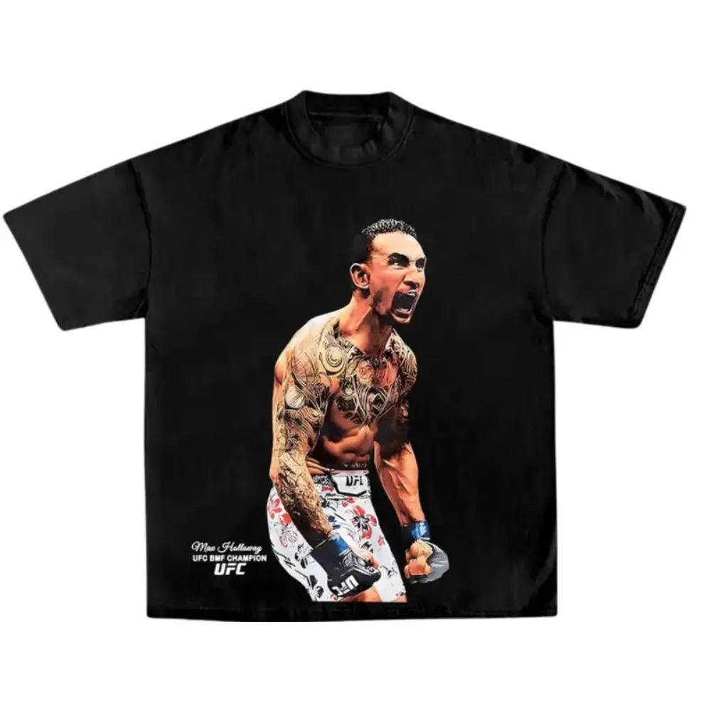 UFC Max Holloway BMF Champion T-Shirt , UFC Shirt, Vintage Boxing Style, Gift For Fans, Menswear, Womenswear