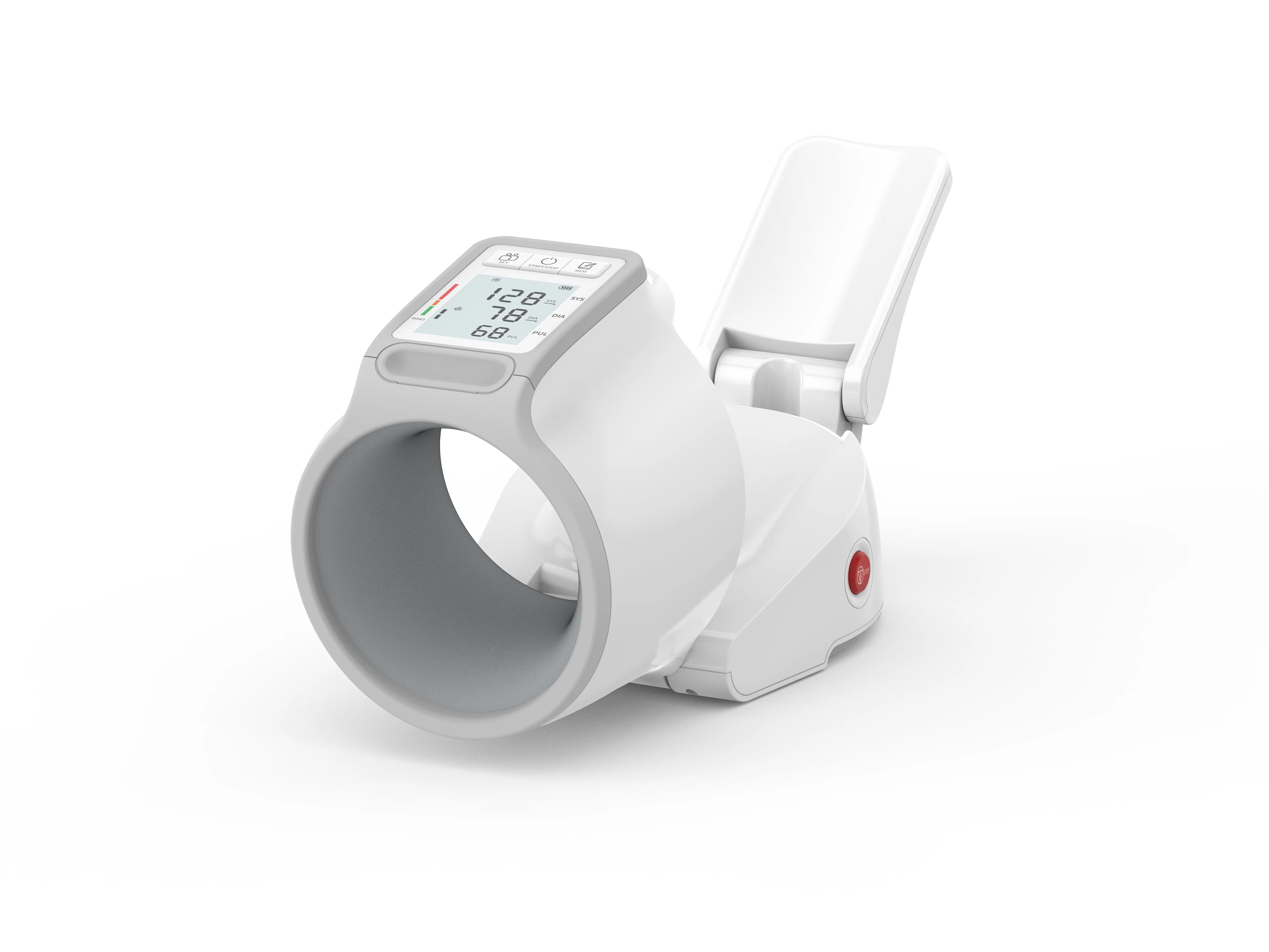New Upper Arm Blood Pressure Monitor for Home Use, Large Backlit LCD, Automatic Cuff Expands to 7.1"-16.5", One-Touch Barrel-Type Blood Pressure Monitors, Dual User 99x2 Memory, Pearl