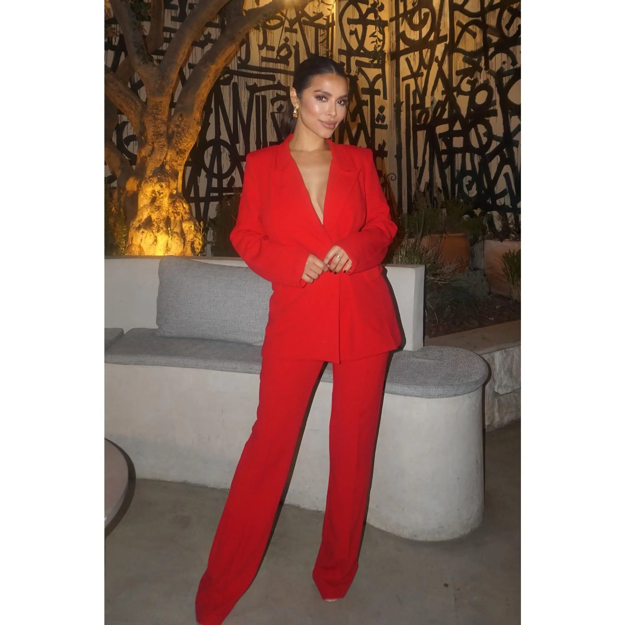 Dreamy Moments Blazer Set - Red