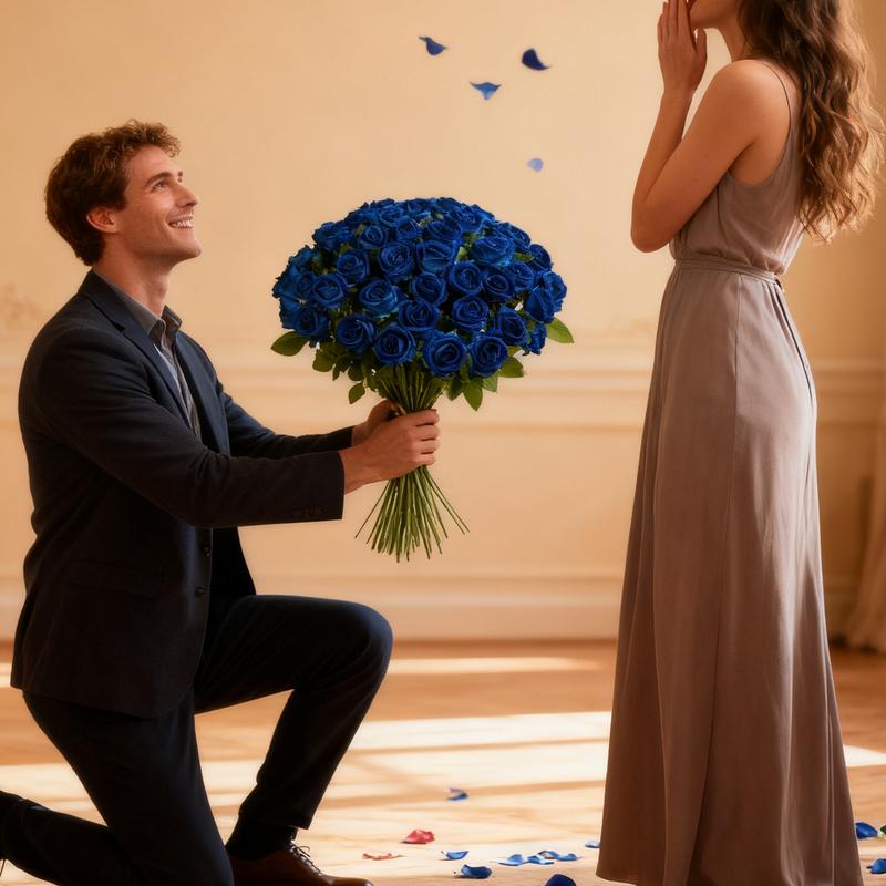 YBLIOUKE 10/20/50 pcs Artificial Rose Howers LongStem Fake Silk Roses for DIY WeddingBouquet Table Centerpiece HomeDecor  Realistic Faux Flowers for Decoration, Suitable for Valentine’s Day, Mother’s Day, Halloween, Christmas, Floral Arrangements