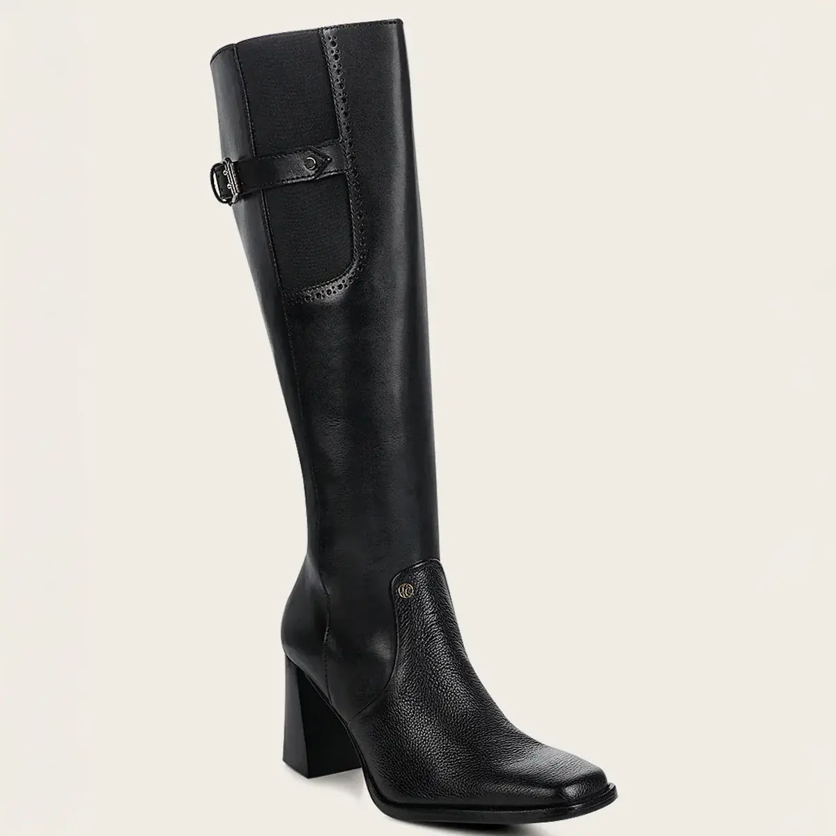 Women's Cuadra Black French Toe Tall Boots