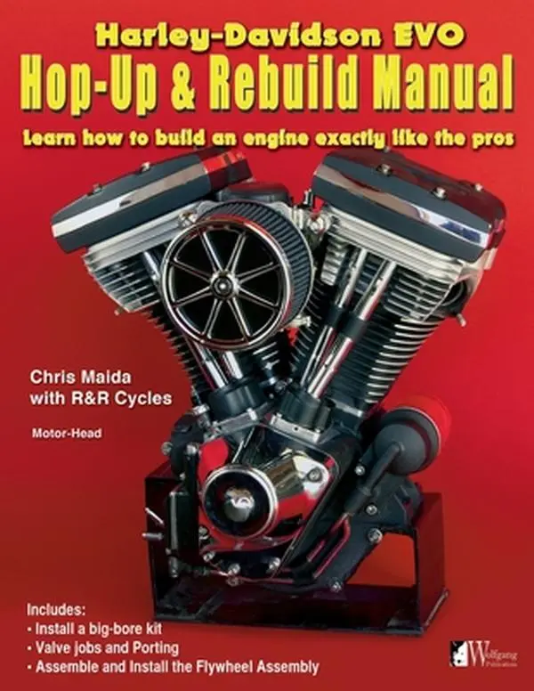 Harley-Davidson Evo, Hop-Up & Rebuild Manual: English Guide with Detailed Instructions for Riders & Shop Owners - Chris Maida Paperback (Complete Assembly From Scratch)