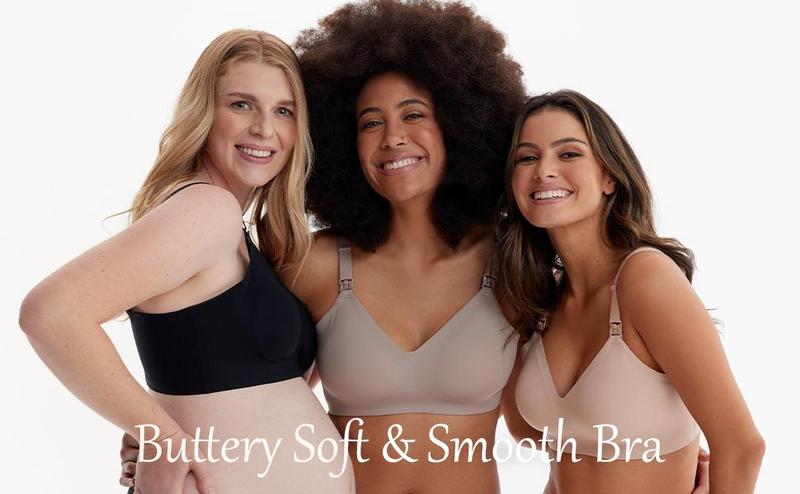 Momcozy Hands Free Nursing Bra, Adjustable Nursing Bra Comfortable 1 Pack