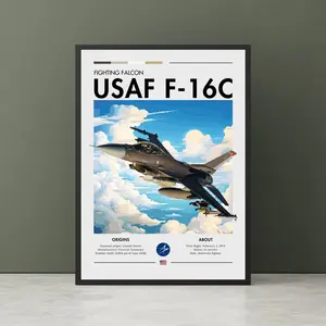 Sale, USAF F-16 Poster - USAF Aviation Art, Multirole Fighter Jet print, Plane Poster, Fighter Jet Poster, Wall Art