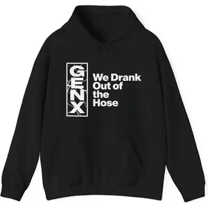 Men's Gen X nostalgia and rebellious youth culture Graphic Hoodie - Long Sleeve Pullover Regular Fit | Soft & Breathable Fabric, Durable Print, Everyday Comfort, Machine Washable, bold text graphic streetwear urban casual wear, likely worn in city