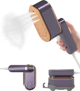 Travel Steamer Iron for Clothes - 1200W Handheld Size Portable Travel Steamer, 3 Steam Levels Clothes Steamer with LCD Screen, 10S Fast Heat-up Steamer for Dress Shirt Home Travel