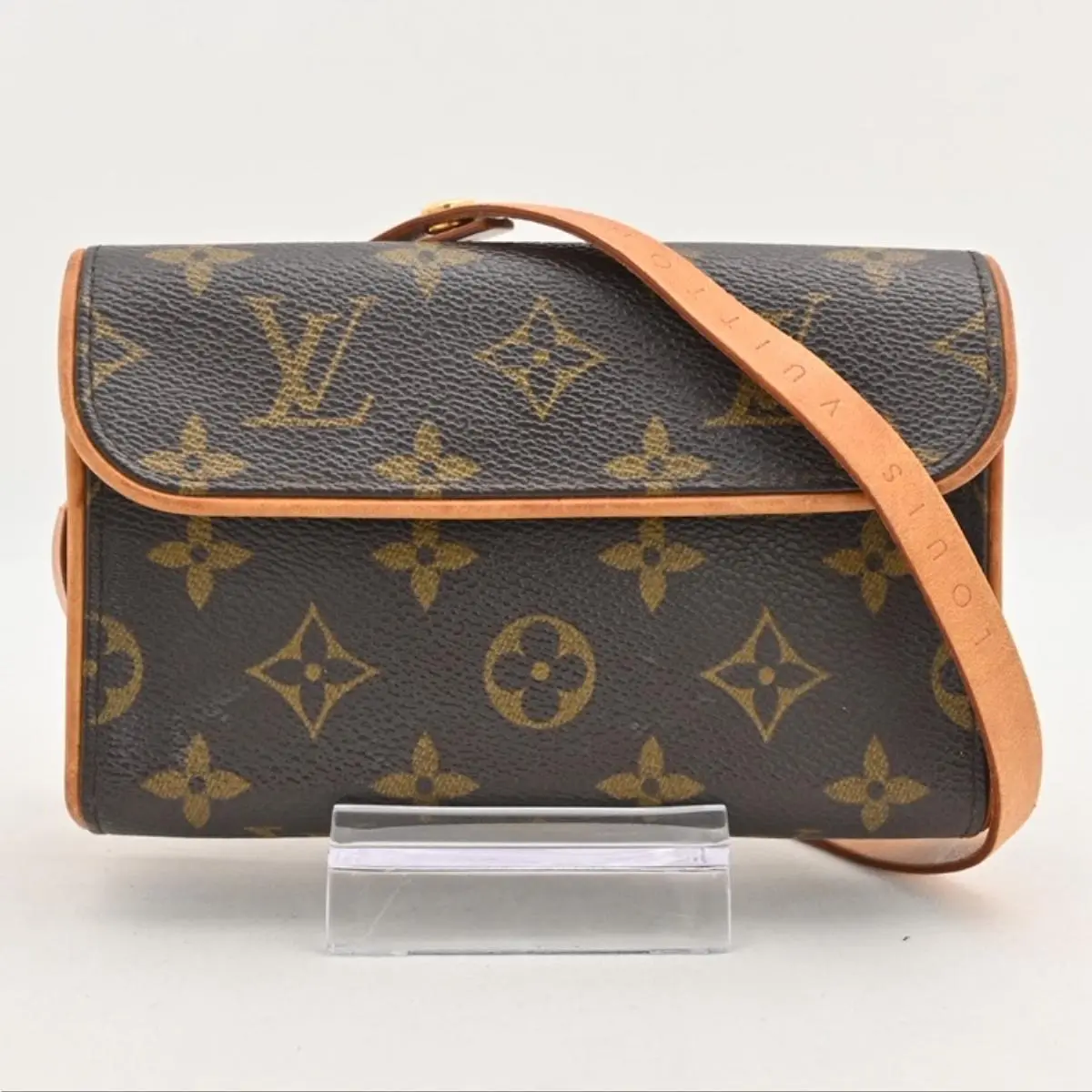 Pre-owned Louis Vuitton As Shown Shoulder Bags Monogram Pochette Florentine Waist Bag Pouch Brown lv8732gr