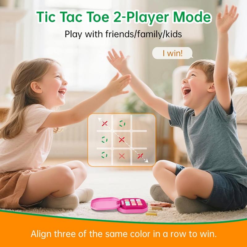 9-in-1 Electronic Tic Tac Toe Game | Portable & Durable with Lanyard | Creative Educational Toy for Kids & Adults, Perfect Gift for Family Fun! valentines gifts for gf