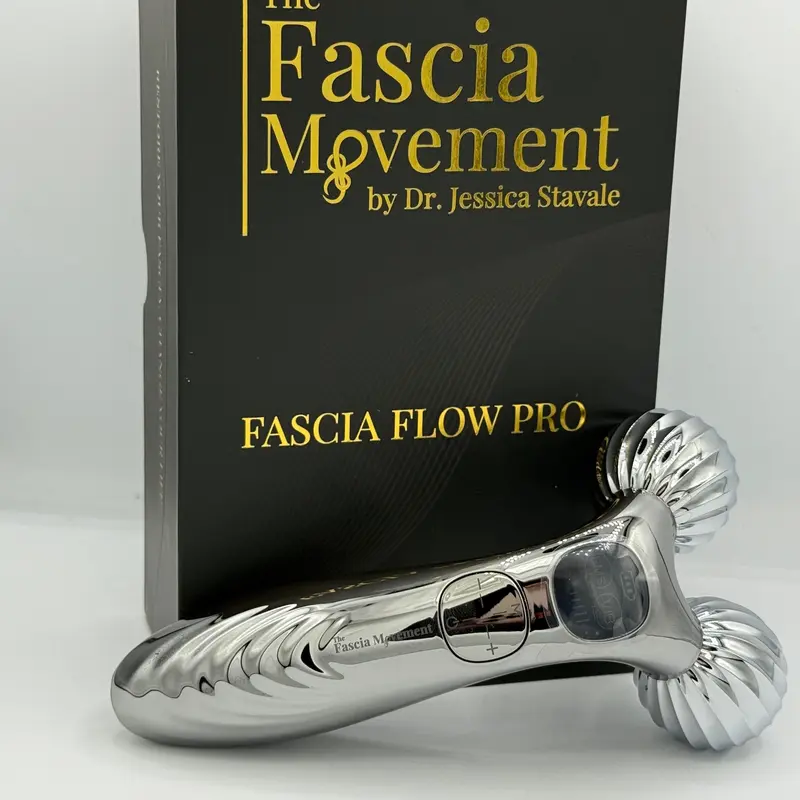 Fascia Flow Pro Skincare Tool, USB-C Powered, 10 ml Capacity, 6 Levels of Vibration, Supports The Fascia Movement & Advanced Athletic Recovery