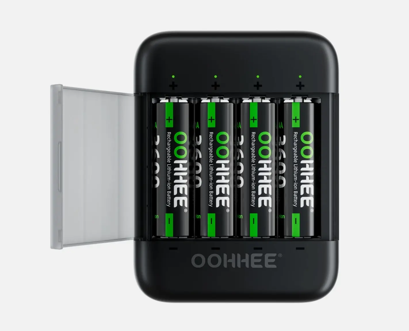 8Pcs 3600mAh Long Lasting 1.5V Rechargeable AA Lithium Batteries with 4-Slot Fast-Charging Thin Storage Box, LED Display Universal Battery Charger Accessory, Long Lasting Battery
