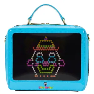 Loungefly Hasbro Lite-Brite Lenticular Glow Crossbody Bag with Coin Bag